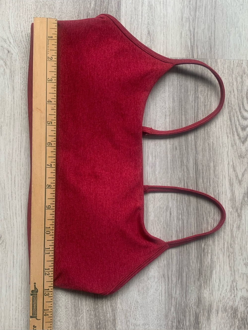 NWOT! Vuori Halo Essential Sports Bra style #VW1110  color Mahogany Heather - Picture 2 of 9